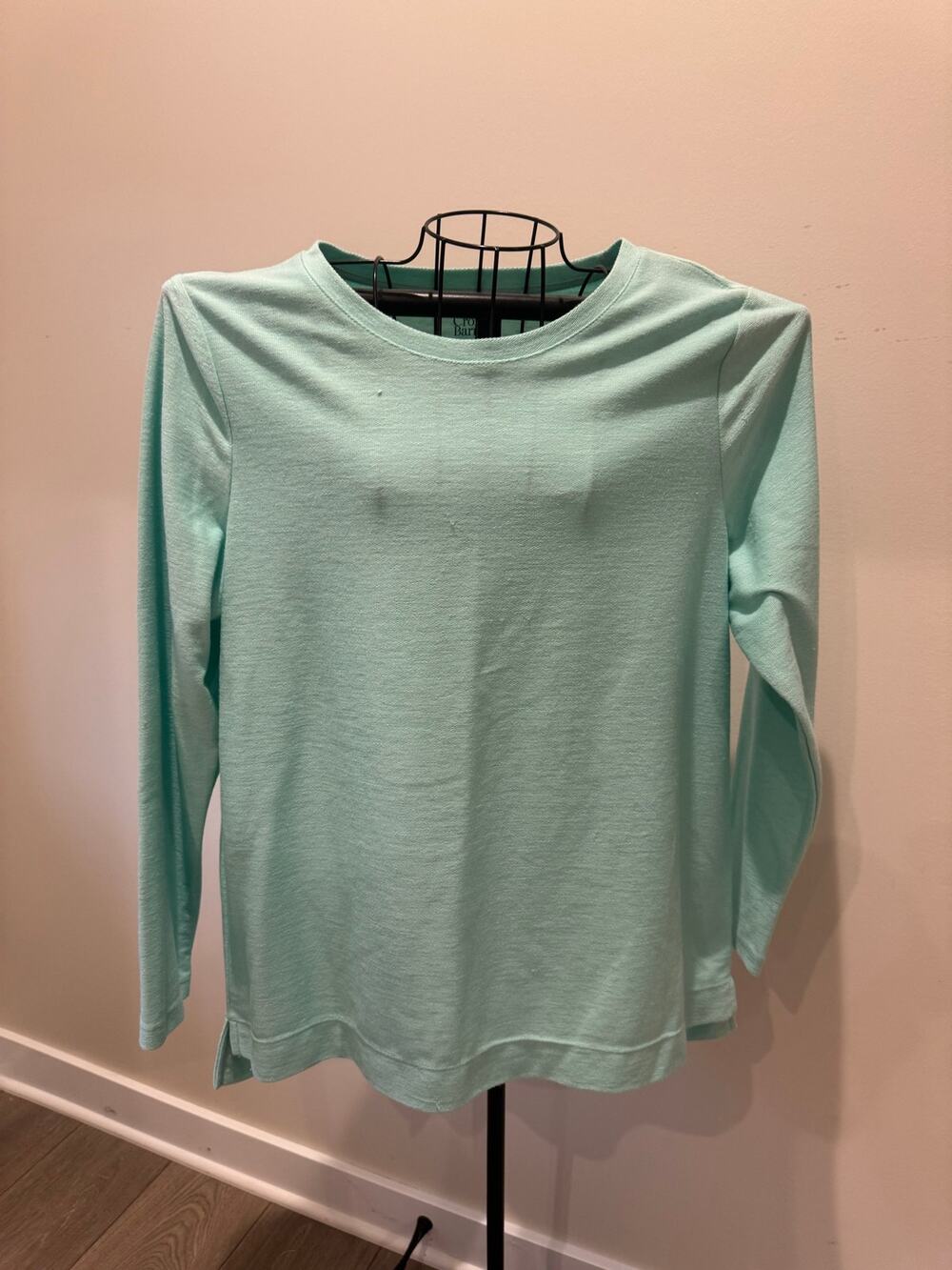Croft & Barrow Mint Green Long Sleeve Lightweight Pullover Top Women’s Large